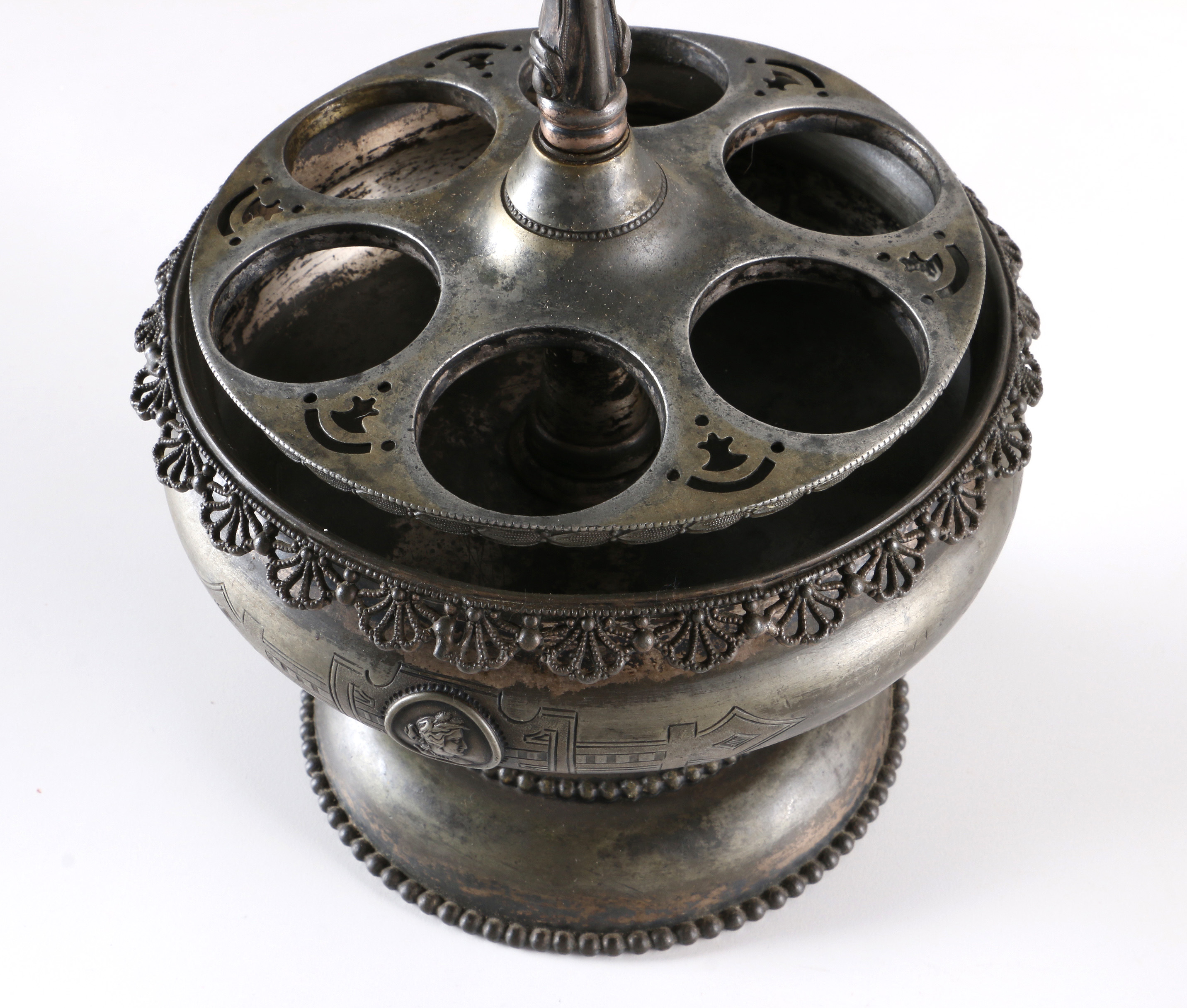 Rogers, Smith & Co. Condiment Server and Glass Bottles