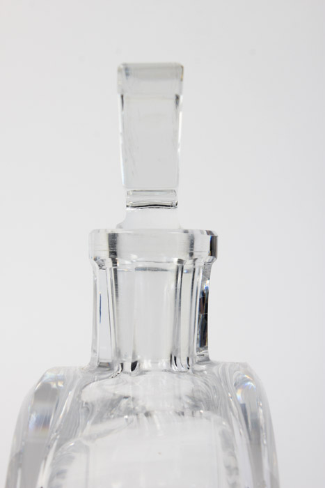 Crystal Decanter with Etching of Sail Boat