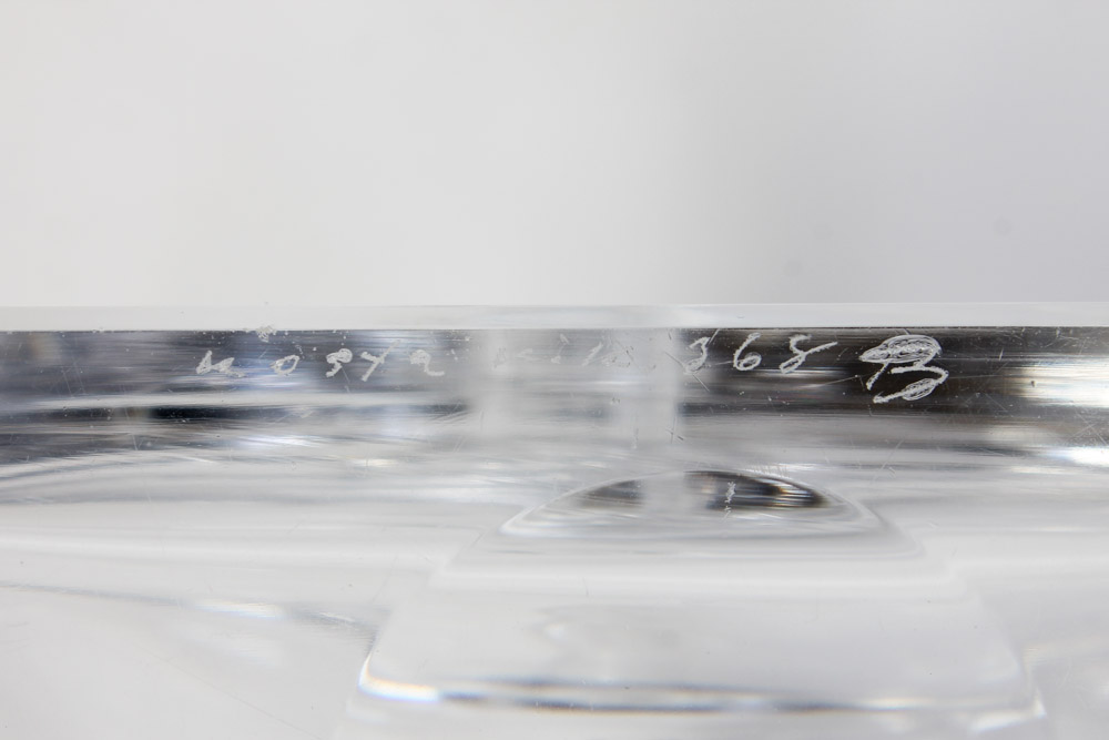 Crystal Decanter with Etching of Sail Boat