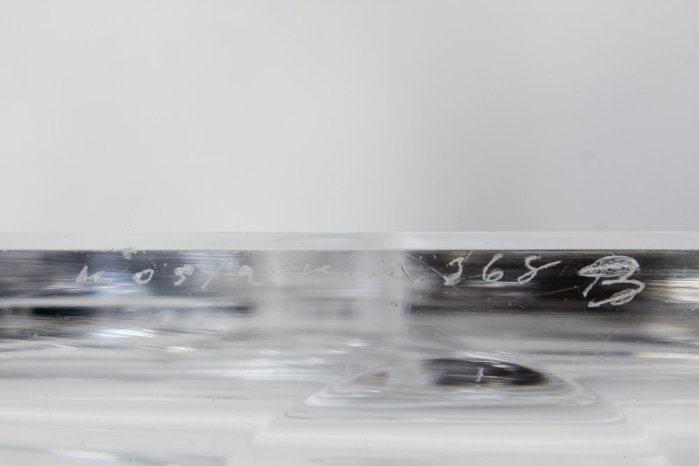 Crystal Decanter with Etching of Sail Boat