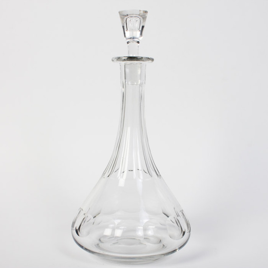 Crystal Decanter with Rounded Base