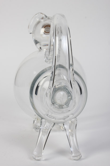 Dog Decanter with Sterling Silver and Cork Stopper