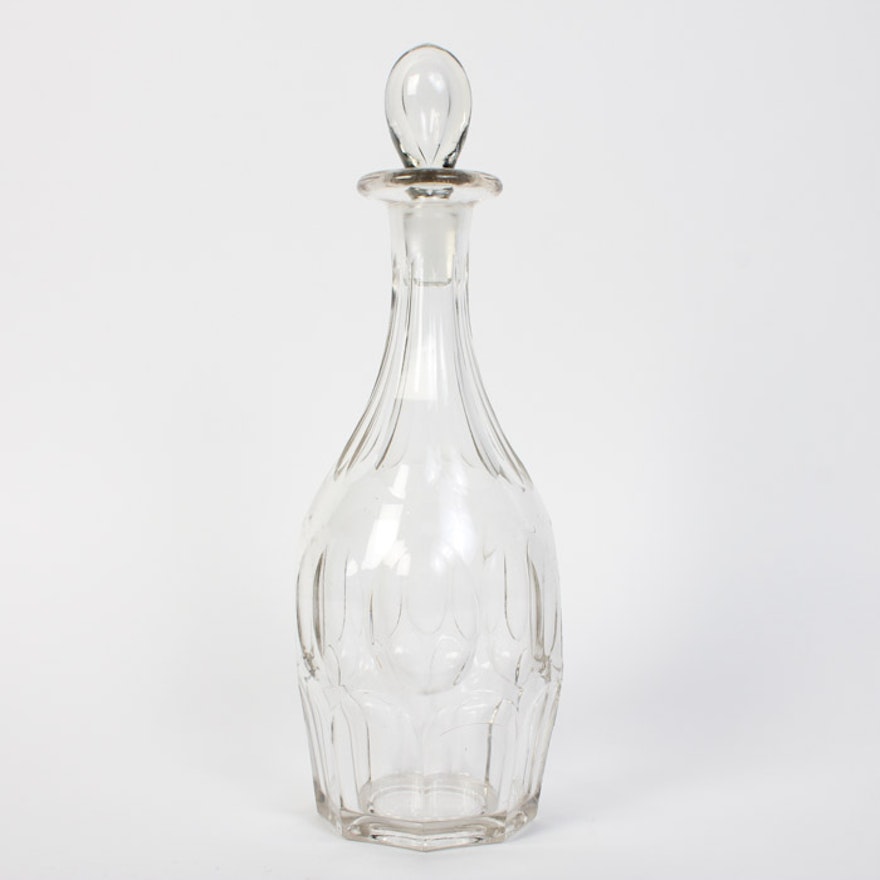 Glass Decanter with Balloon Shaped Stopper