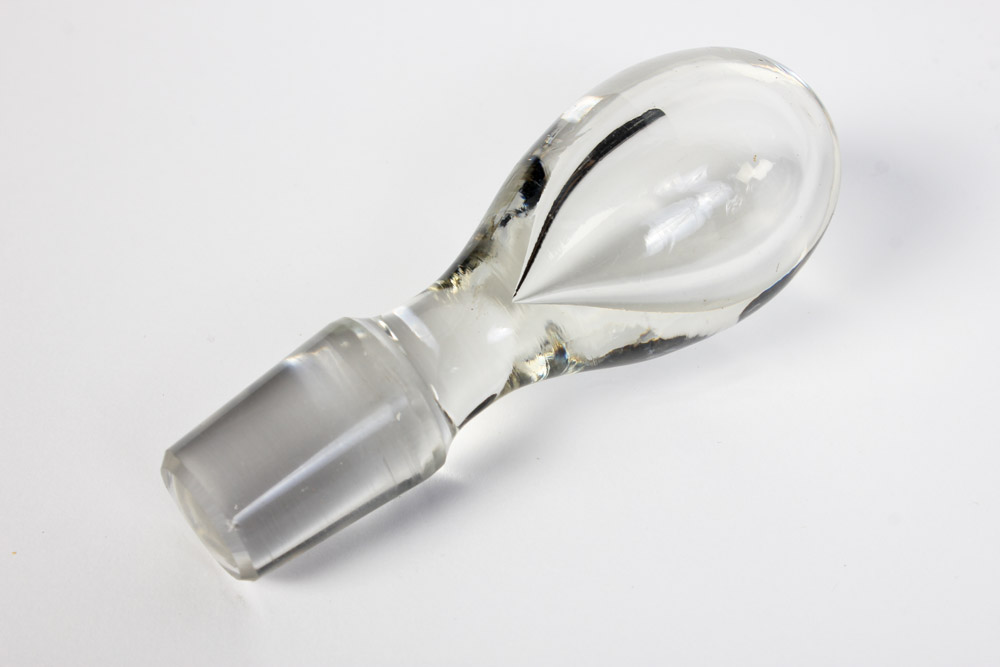 Glass Decanter with Balloon Shaped Stopper