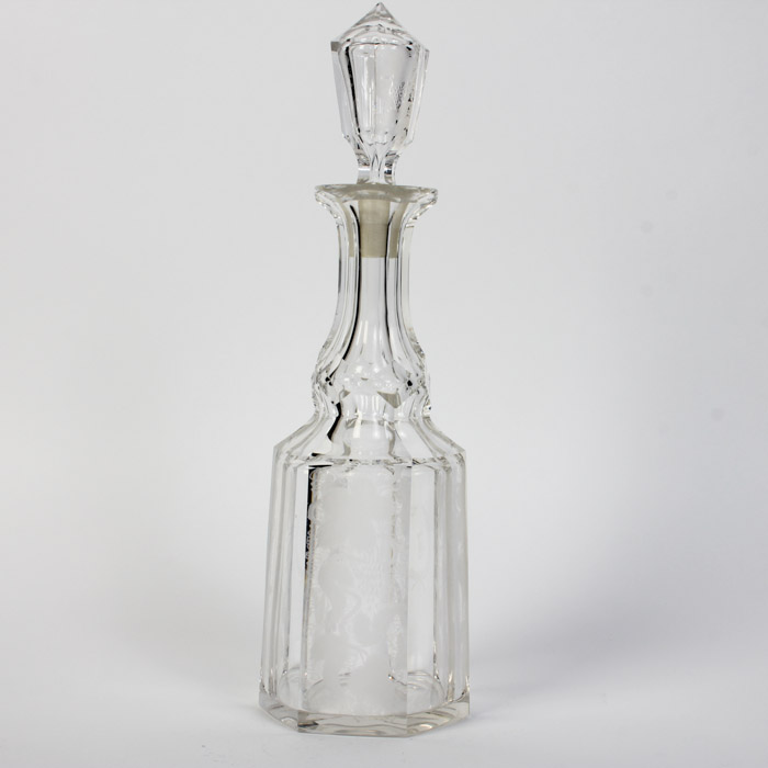 Hand Etched Crystal Decanter