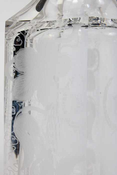 Hand Etched Crystal Decanter