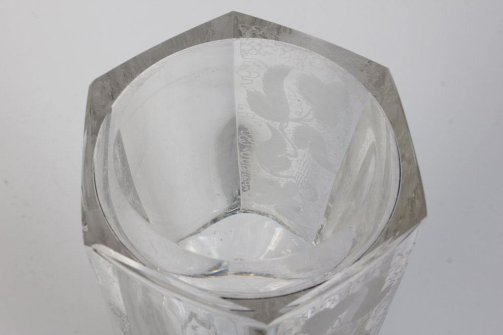 Hand Etched Crystal Decanter
