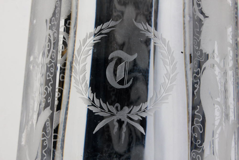 Hand Etched Crystal Decanter