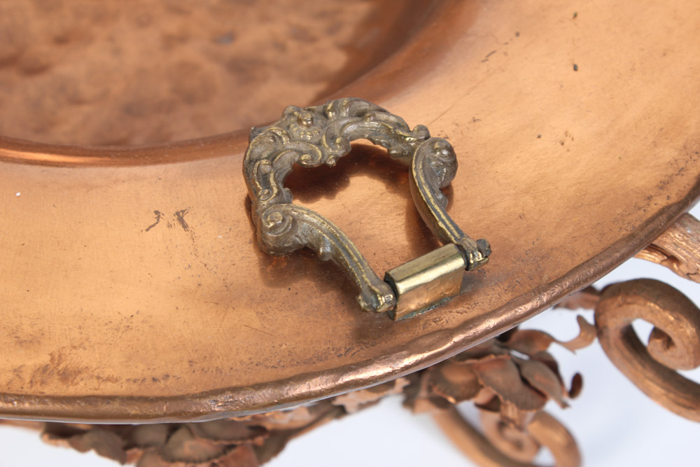 Copper Bowl with Copper Tone Stand