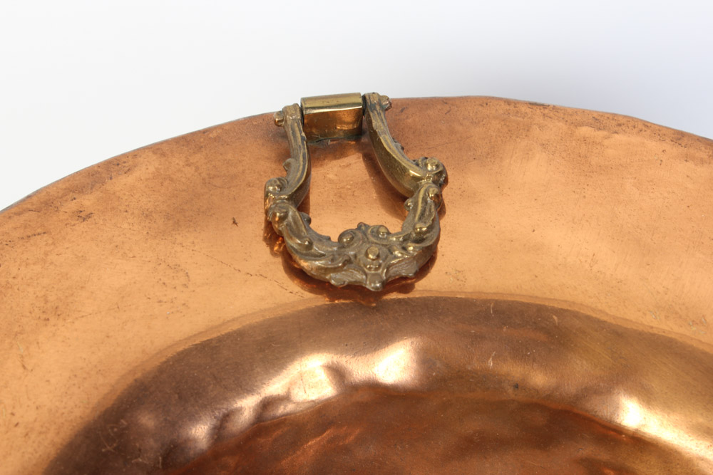 Copper Bowl with Copper Tone Stand