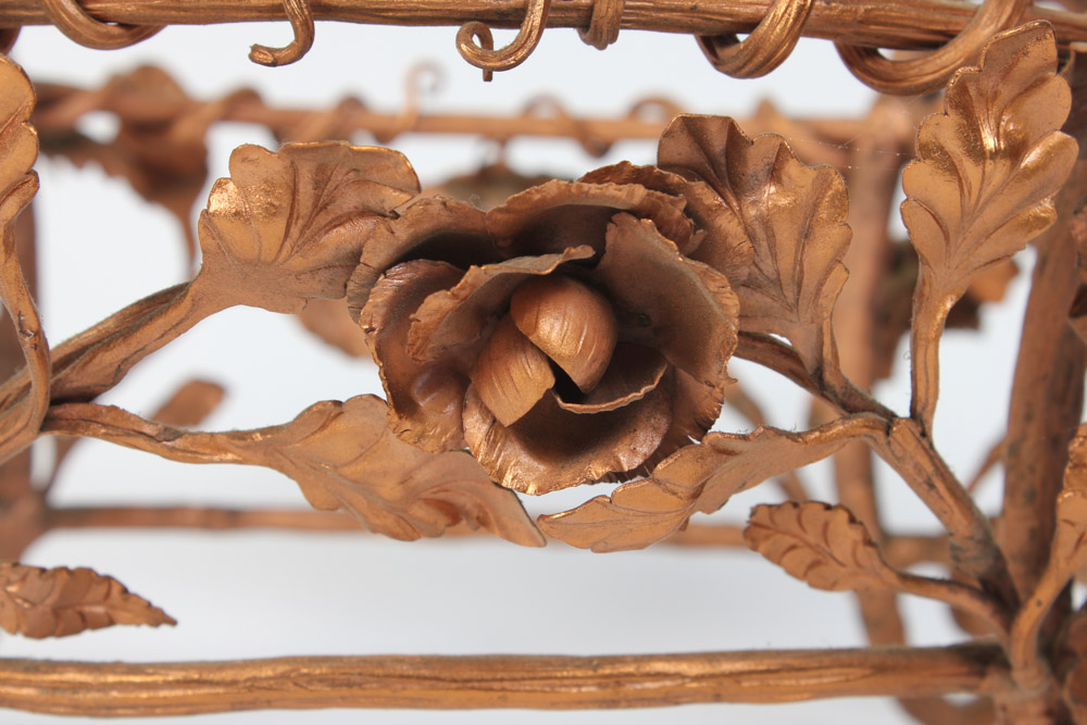 Copper Bowl with Copper Tone Stand