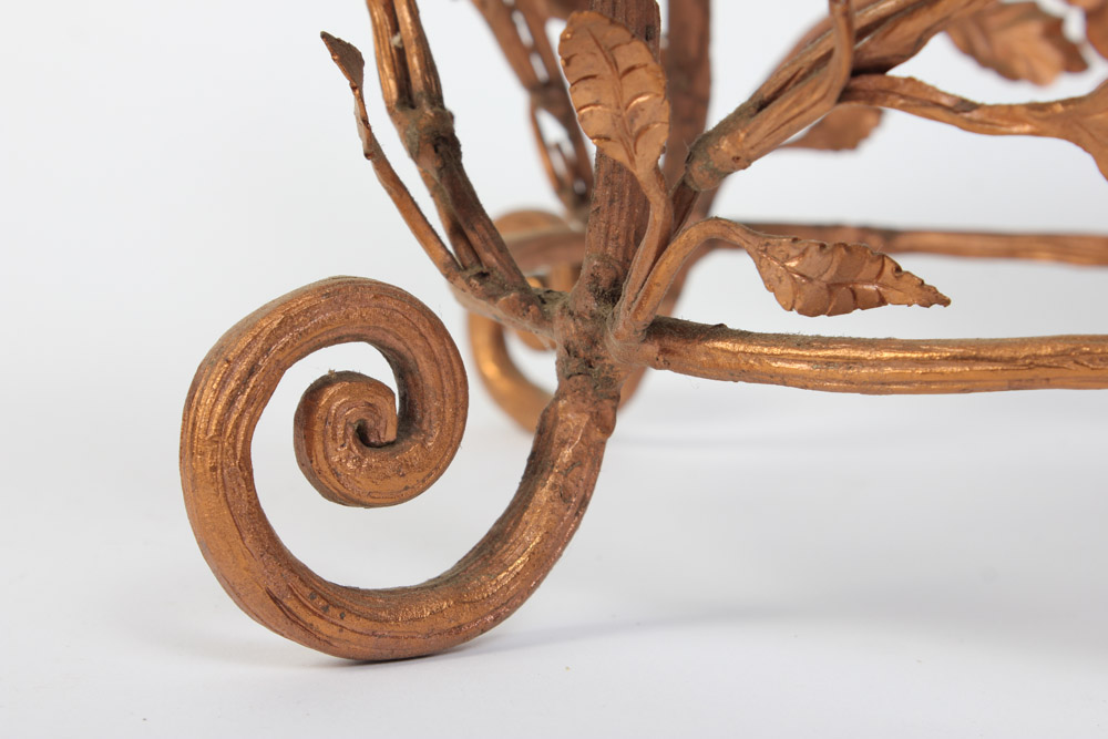 Copper Bowl with Copper Tone Stand