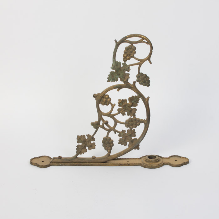 Gold Tone Bracket with Grape Motif