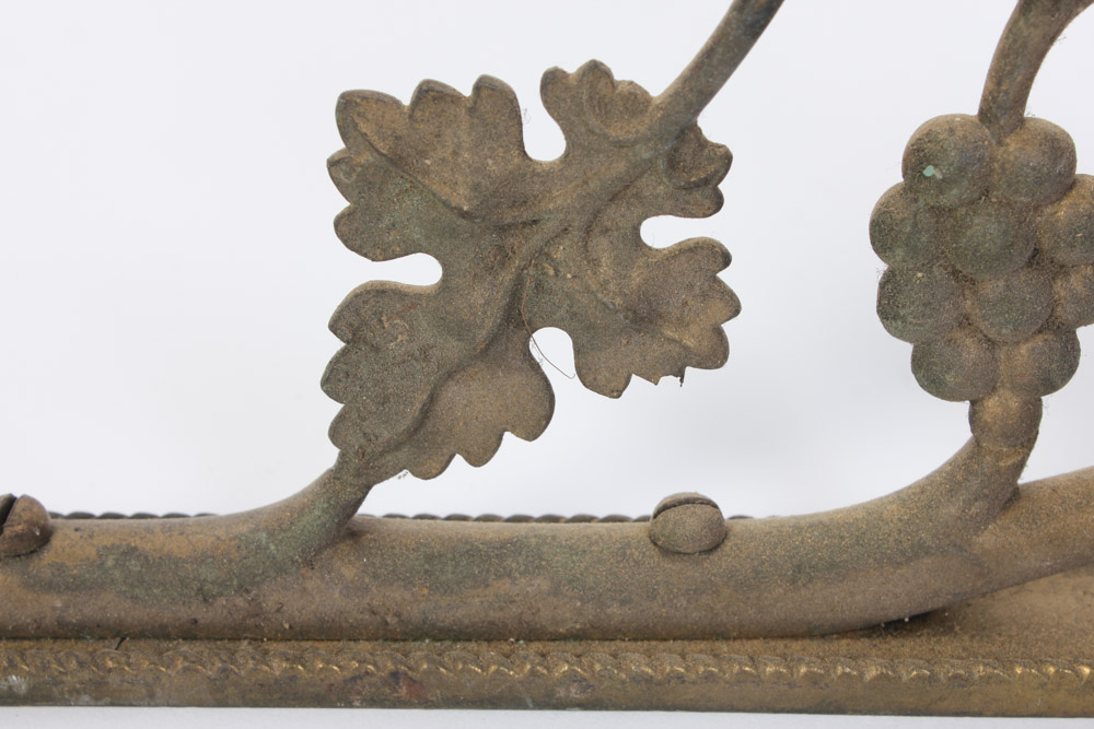 Gold Tone Bracket with Grape Motif