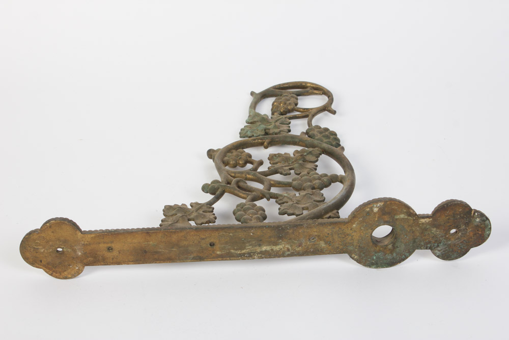 Gold Tone Bracket with Grape Motif