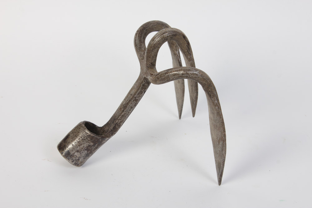 Antique Iron Rake and Spear