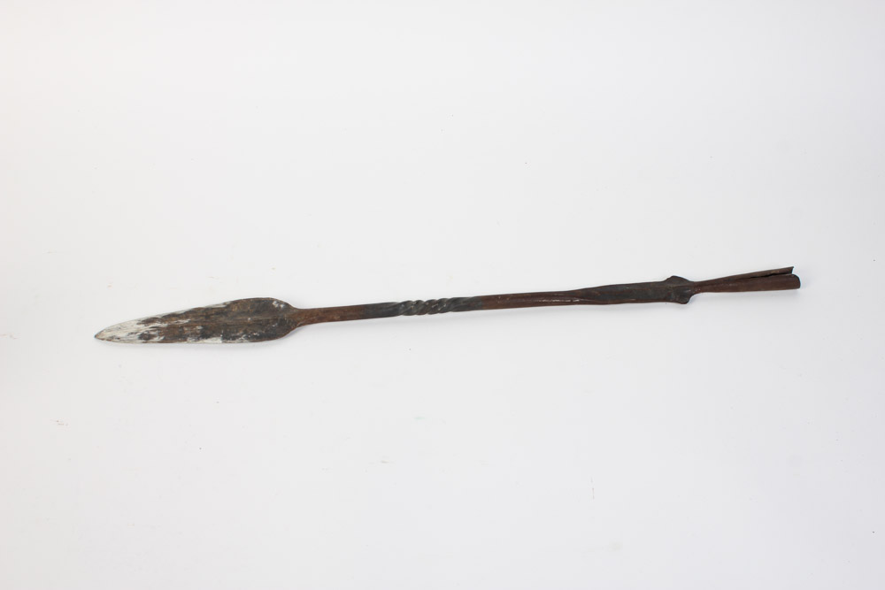 Antique Iron Rake and Spear