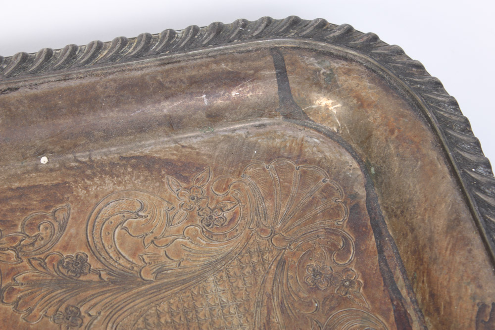 Pairing of Vintage Silver Plate Serving Trays