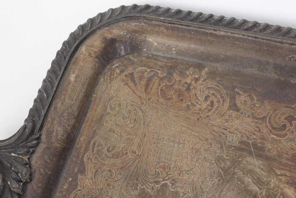 Pairing of Vintage Silver Plate Serving Trays