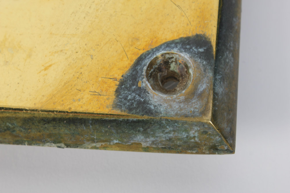 Solid Brass Clyde's Handicap Sign