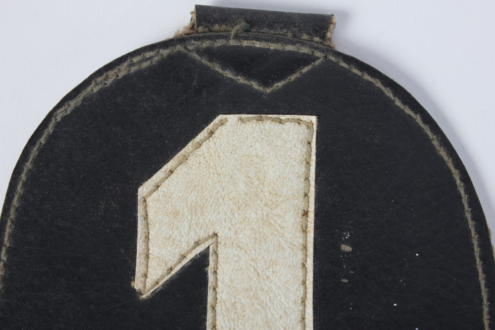 Pair of Vintage Leather Fire Patches