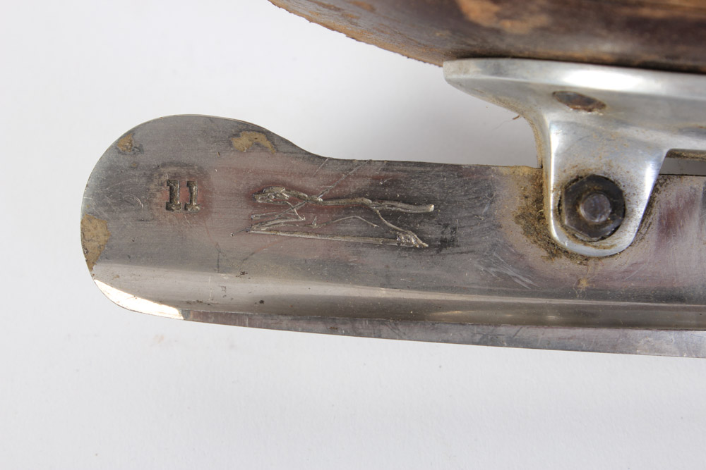 Vintage "The Rinker" Leather Ice Skates