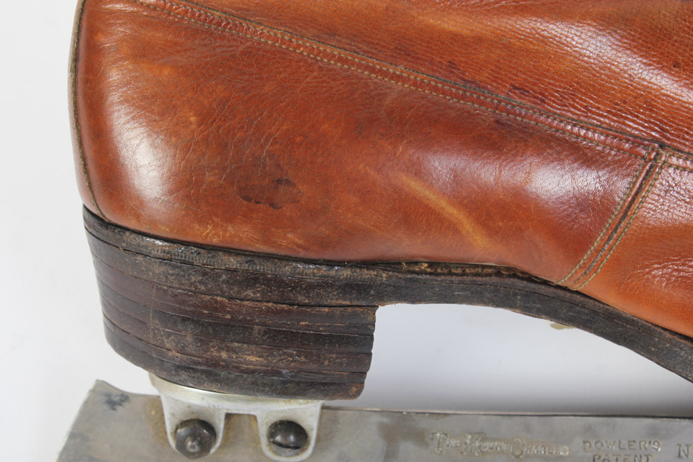 Vintage "The Rinker" Leather Ice Skates