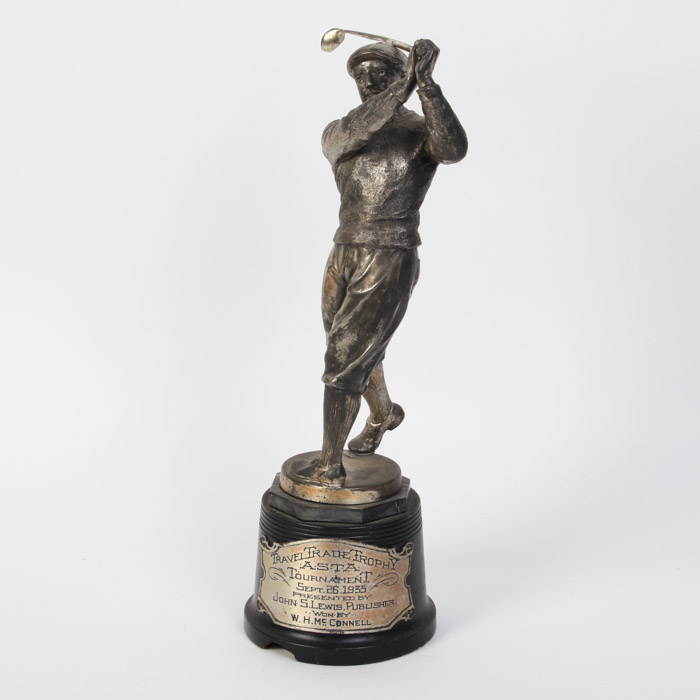 Travel Trade Trophy A.S.T.A Tournament 1935 Golf Trophy