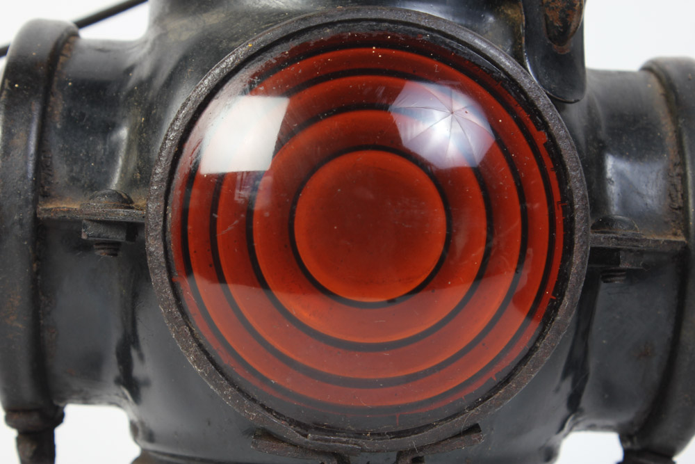 Pair of Vintage Railroad Lantern Light Fixtures