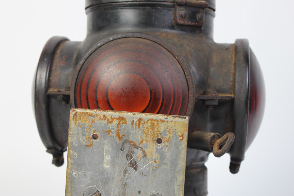 Pair of Vintage Railroad Lantern Light Fixtures