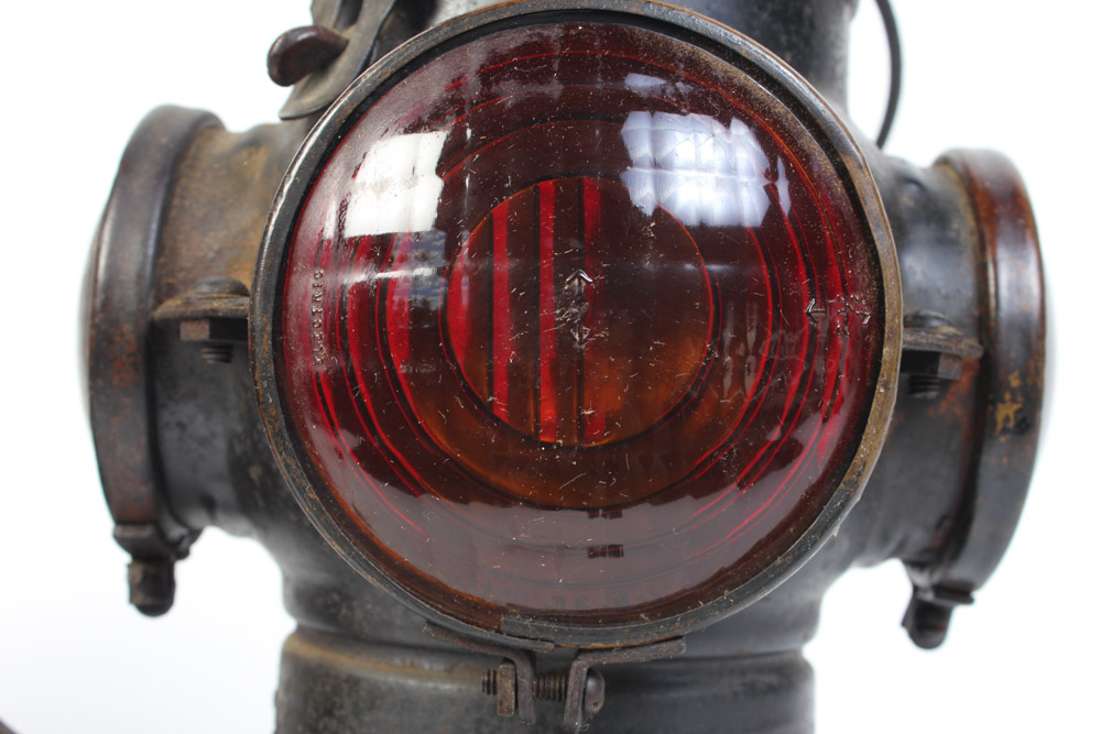 Pair of Vintage Railroad Lantern Light Fixtures