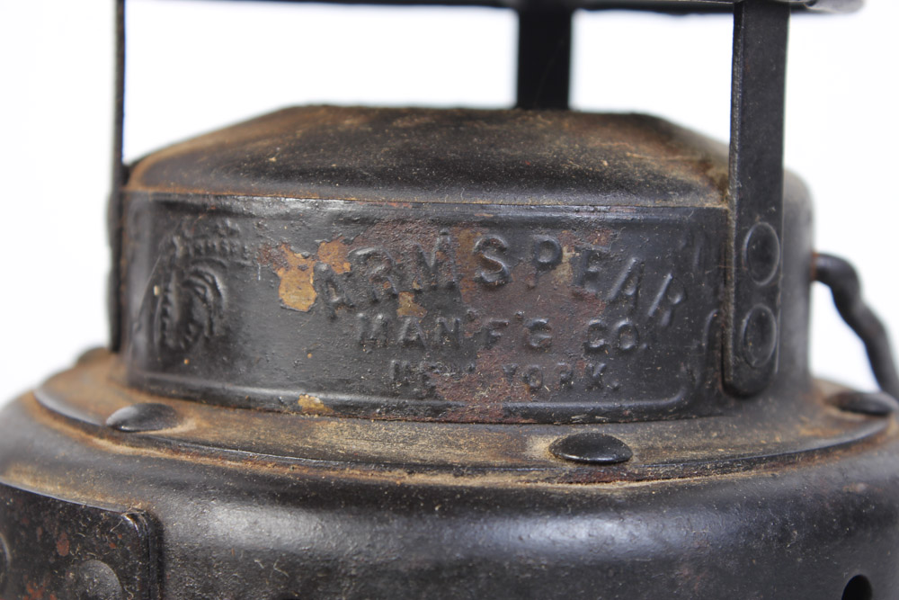 Pair of Vintage Railroad Lantern Light Fixtures