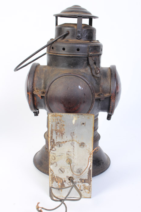 Pair of Vintage Railroad Lantern Light Fixtures