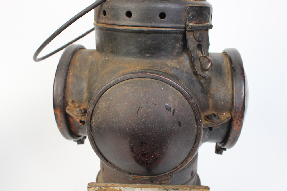 Pair of Vintage Railroad Lantern Light Fixtures