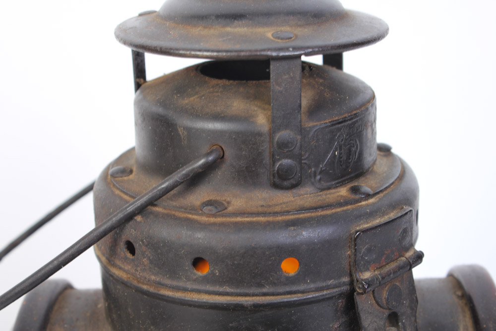 Pair of Vintage Railroad Lantern Light Fixtures