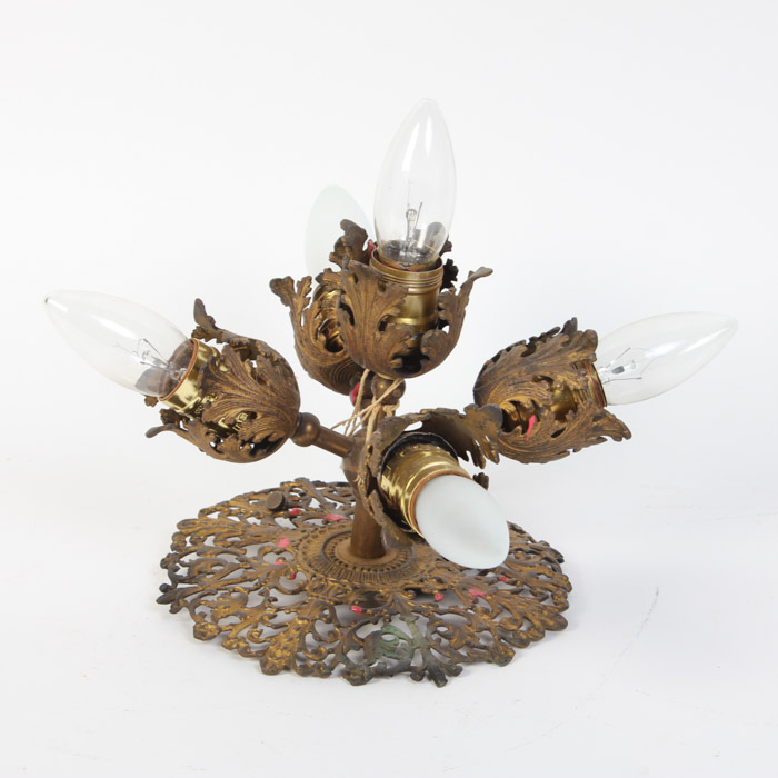 Gold Tone Ceiling Light