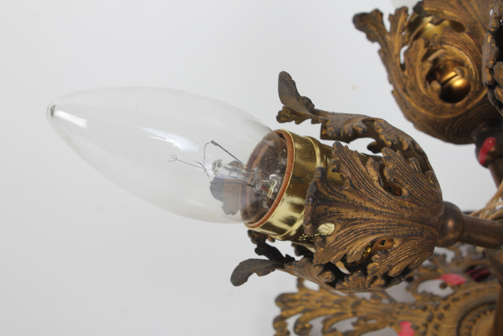 Gold Tone Ceiling Light