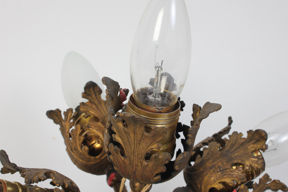 Gold Tone Ceiling Light