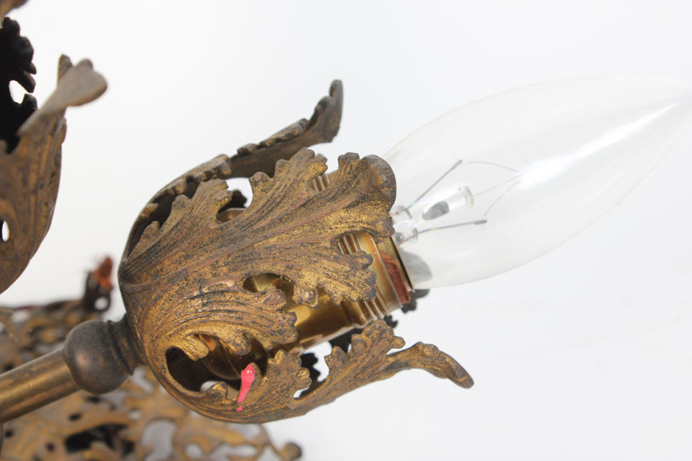 Gold Tone Ceiling Light