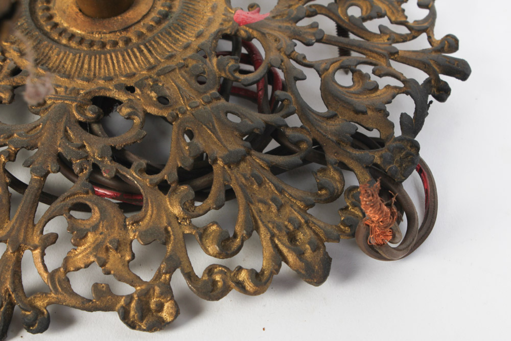 Gold Tone Ceiling Light