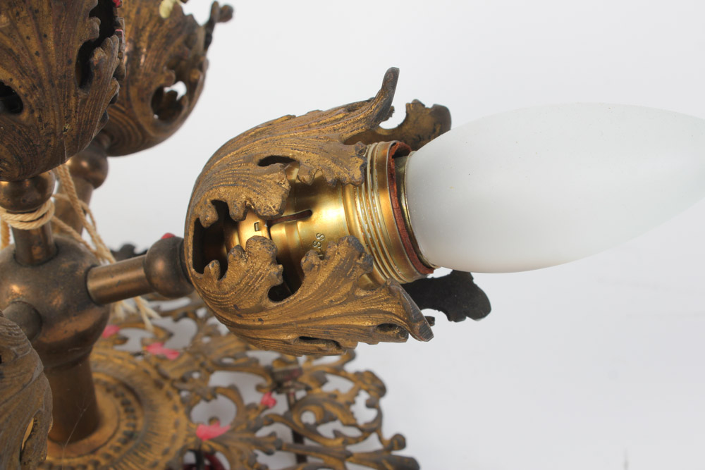 Gold Tone Ceiling Light