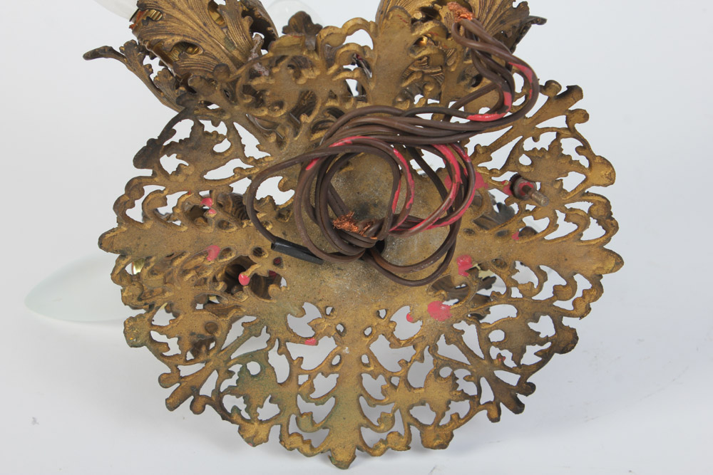 Gold Tone Ceiling Light