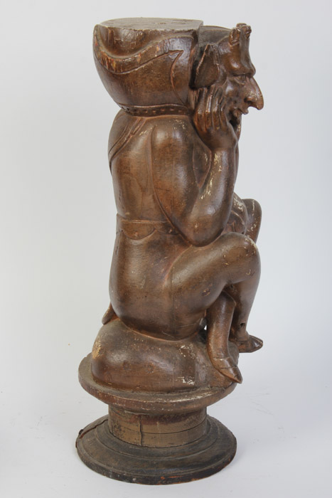 Plaster Satyr Architectural Element and Column Base