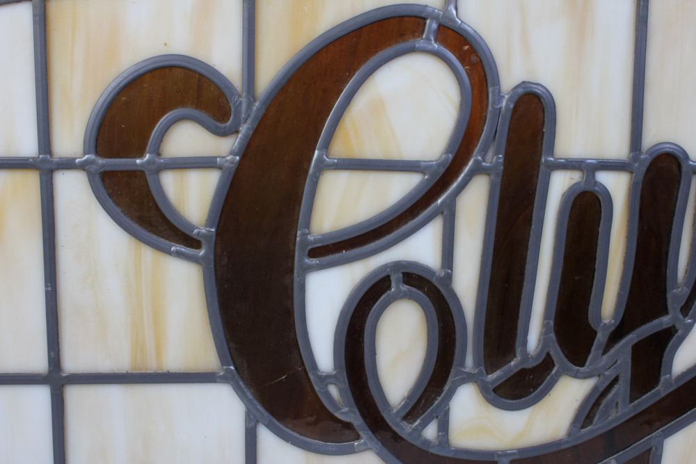 Clyde's Stained Glass Window Panel