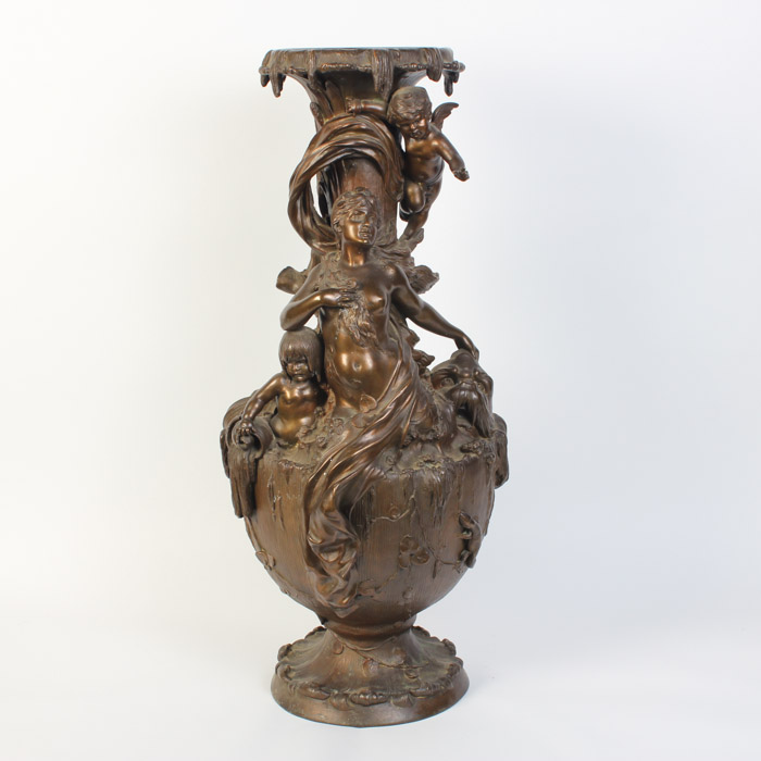 Alois Mayer Bronze Plated Copper Palace Vase