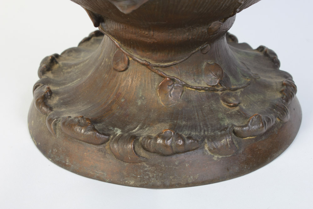 Alois Mayer Bronze Plated Copper Palace Vase