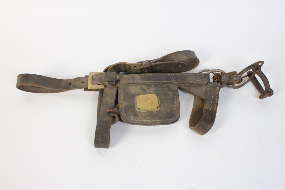 Leather Horse Bridle with Blinders