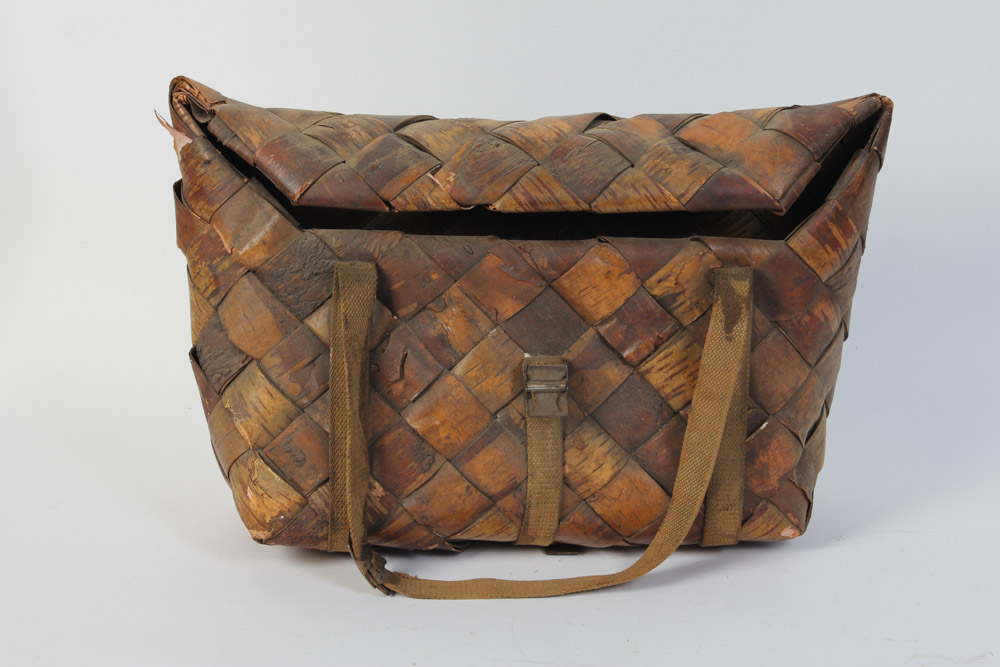 Vintage Fishing Nets and Fish Satchel