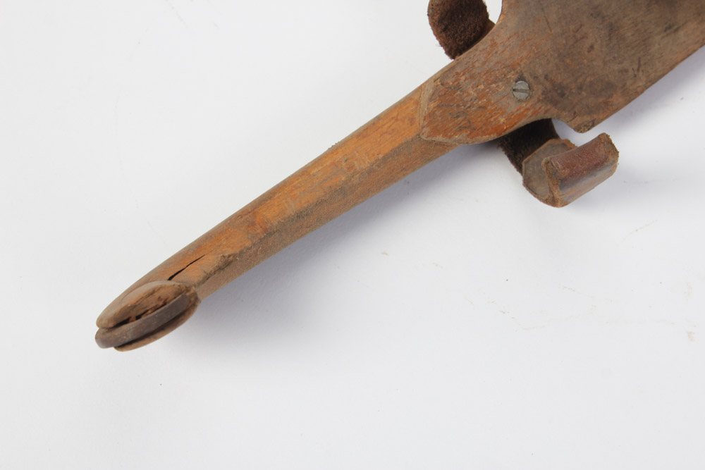 Two Pairs of Antique Wooden Ice Skates