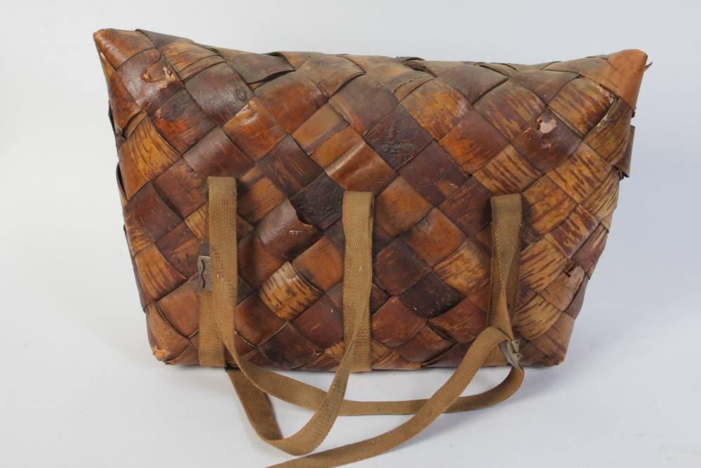 Vintage Fishing Nets and Fish Satchel